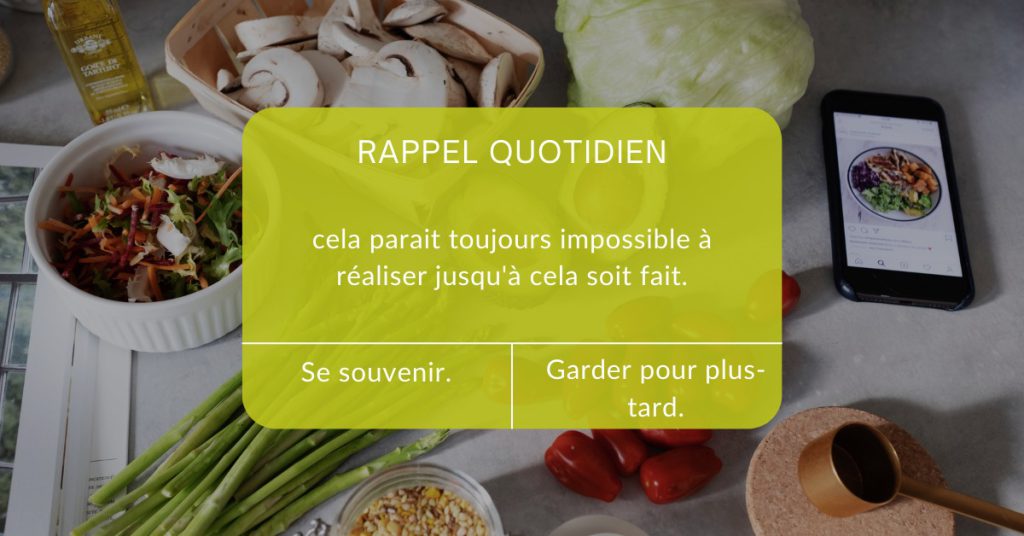 Un petit rappel pour plus de motivation